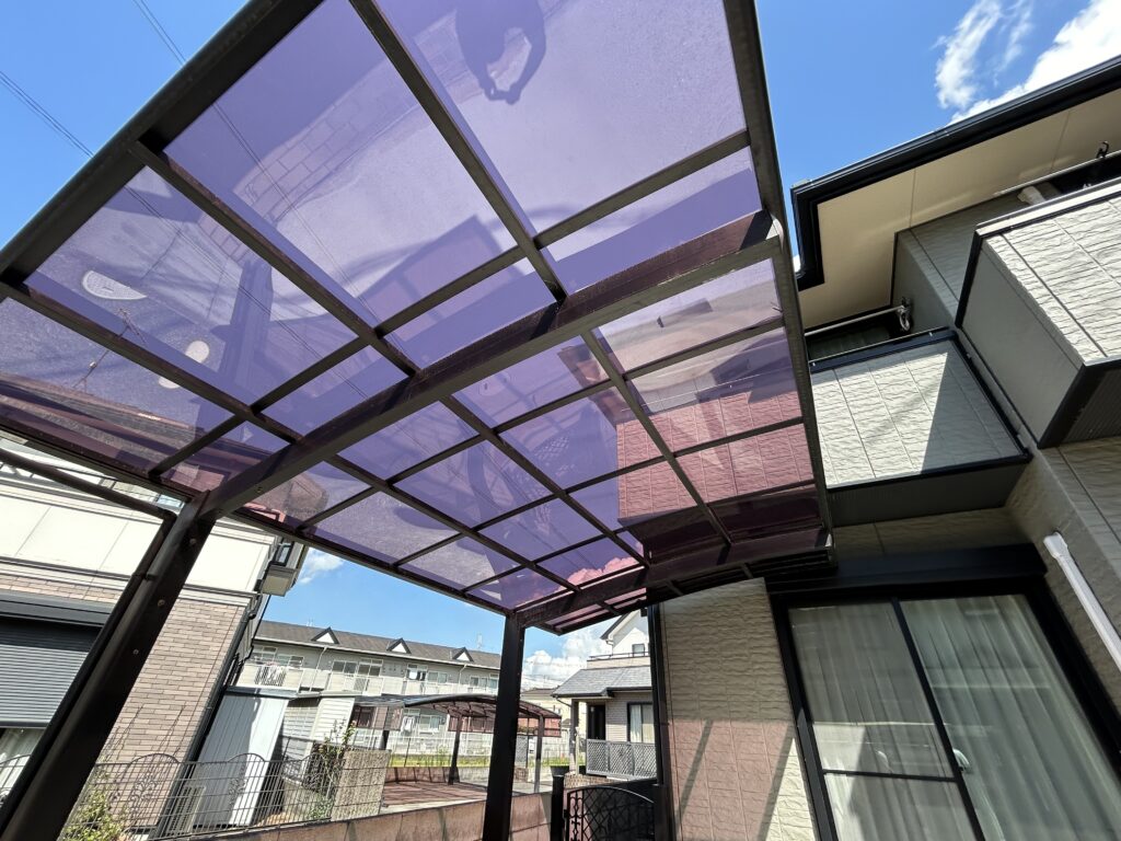 カーポートパネル交換工事