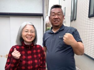 お客様と記念撮影