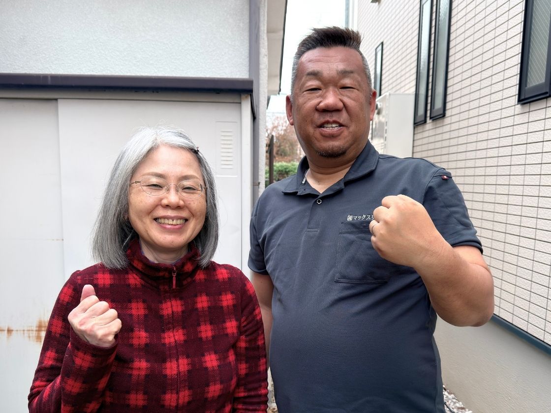 お客様と記念撮影